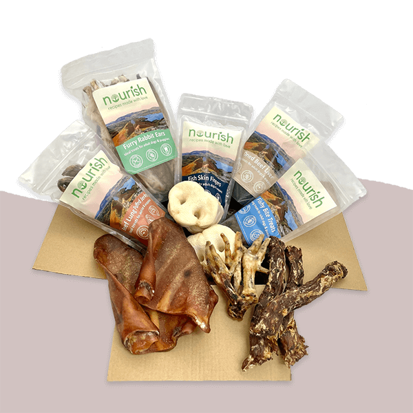 Natural treat boxes for dogs & puppies - nourish pet food